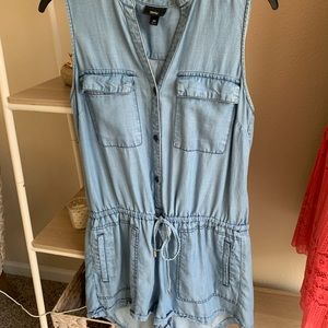Denim Romper